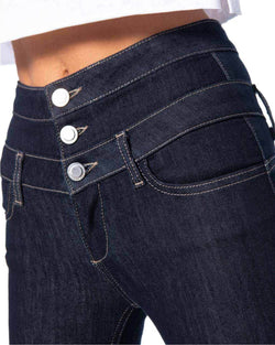 triple button jeans