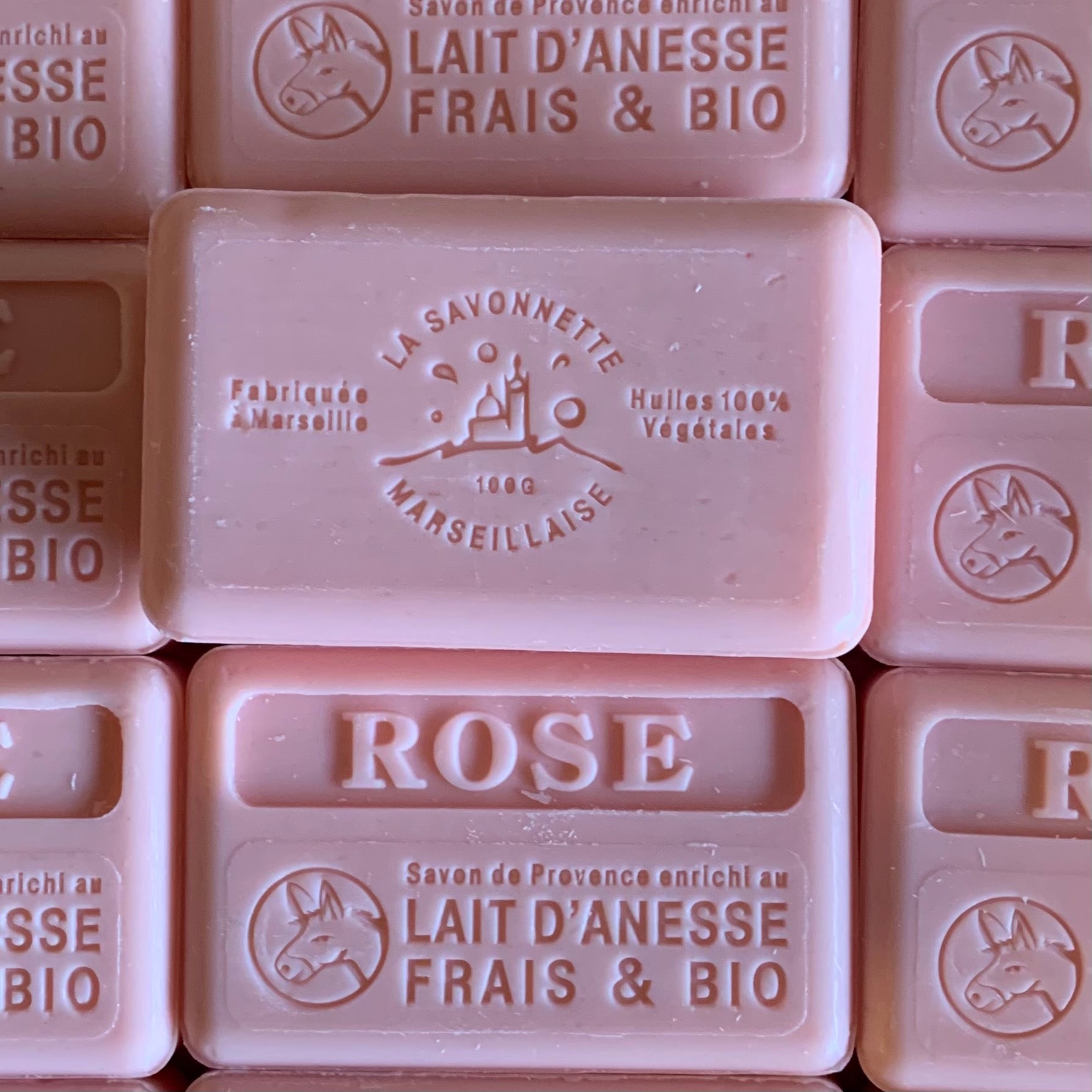 100g Organic Lait D'Anesse Rose French Soap Bar | natural french soap ...