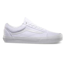 all white old skool vans