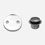 Toe Activated Tub Drain and Overflow Faceplate