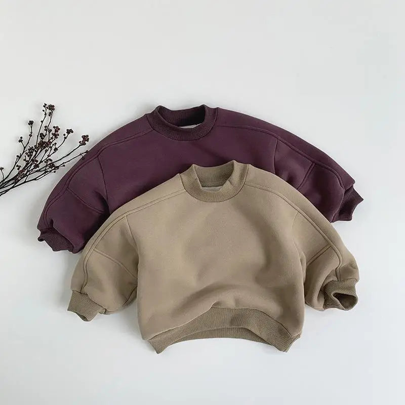 Solid Fleece Sweatshirt