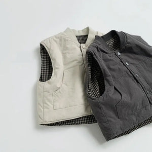 Snap-Button Winter Unisex Vest - Komfy Kloset
