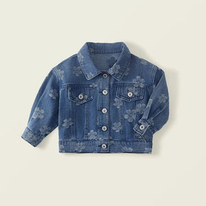 Floral Denim Jacket - Komfy Kloset