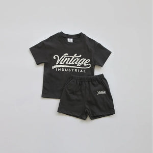 Vintage Unisex Baby T-shirt & Shorts Set - Komfy Kloset