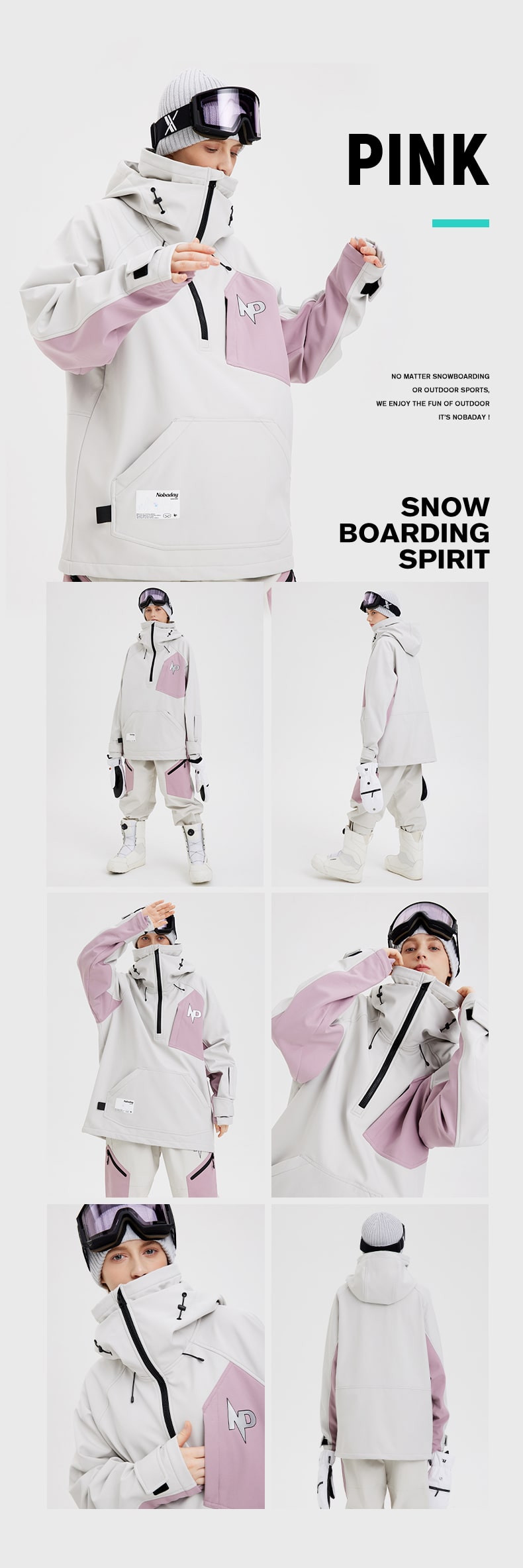 Nobaday Dawn Armor Hoodie Snowboard Jacket
