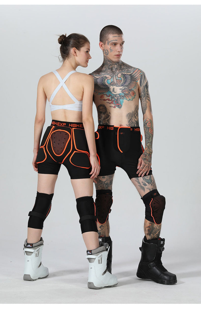 High Experience Unisex Total Impact Protective Shorts / Knee Pads