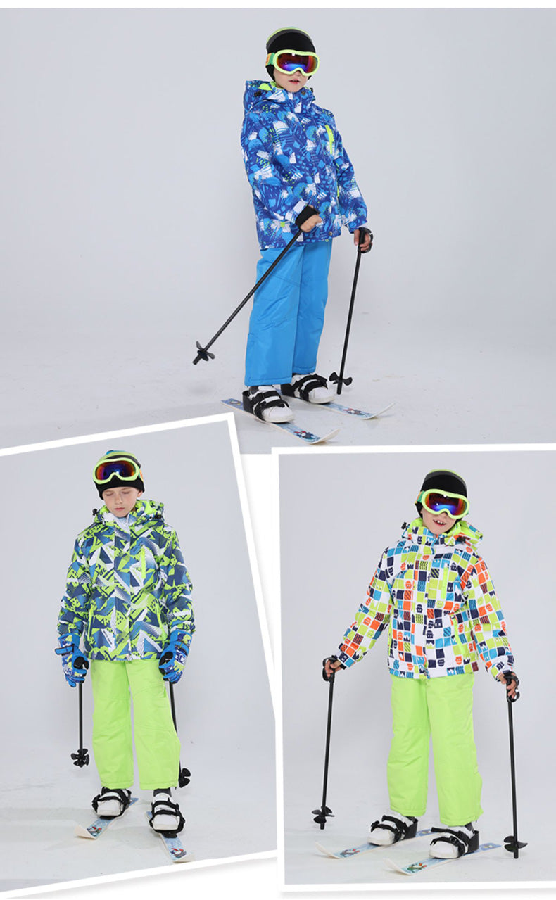 Boy & Girls Unisex Mutu Snow Winter Bibs Ski Snowboard Pants