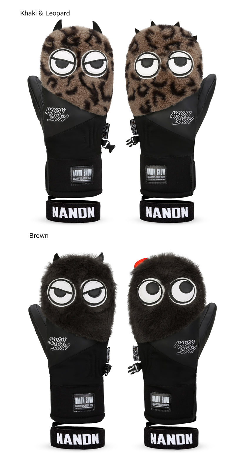 Women's Nandn Minions Snowboard Gloves Winter Mittens