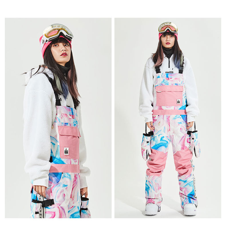 Women's Vector Winter Elves Snowboard Suits Waterproof Jacket & Pants Set