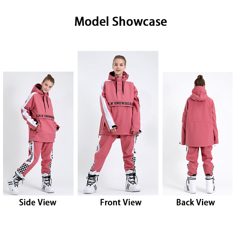 Damen SMN Top Fashion Snowboard-Anzug, Schneeanzug, Jacke und Hose