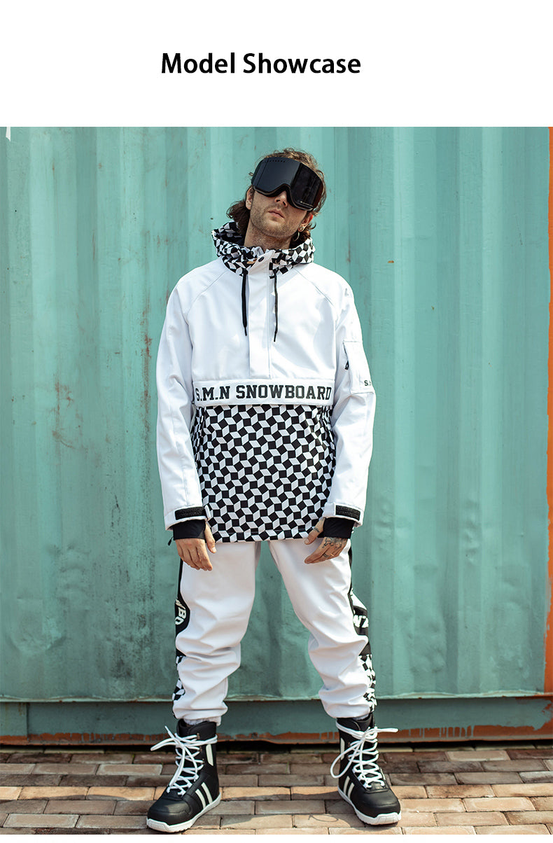 SMN Top Fashion Mens Snowboard Suit Snowsuit Jacket & Pants Set