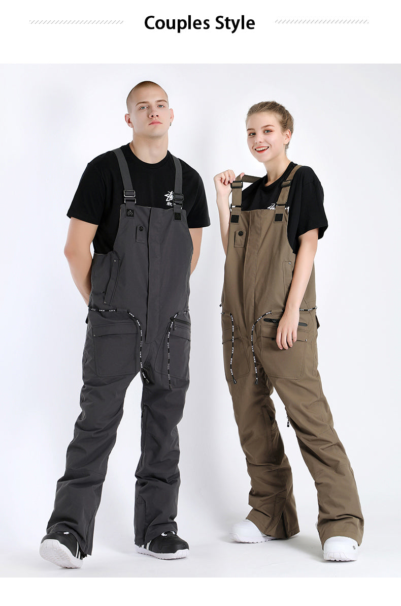 SMN Unisex Overalls Snowboard Bib Pants