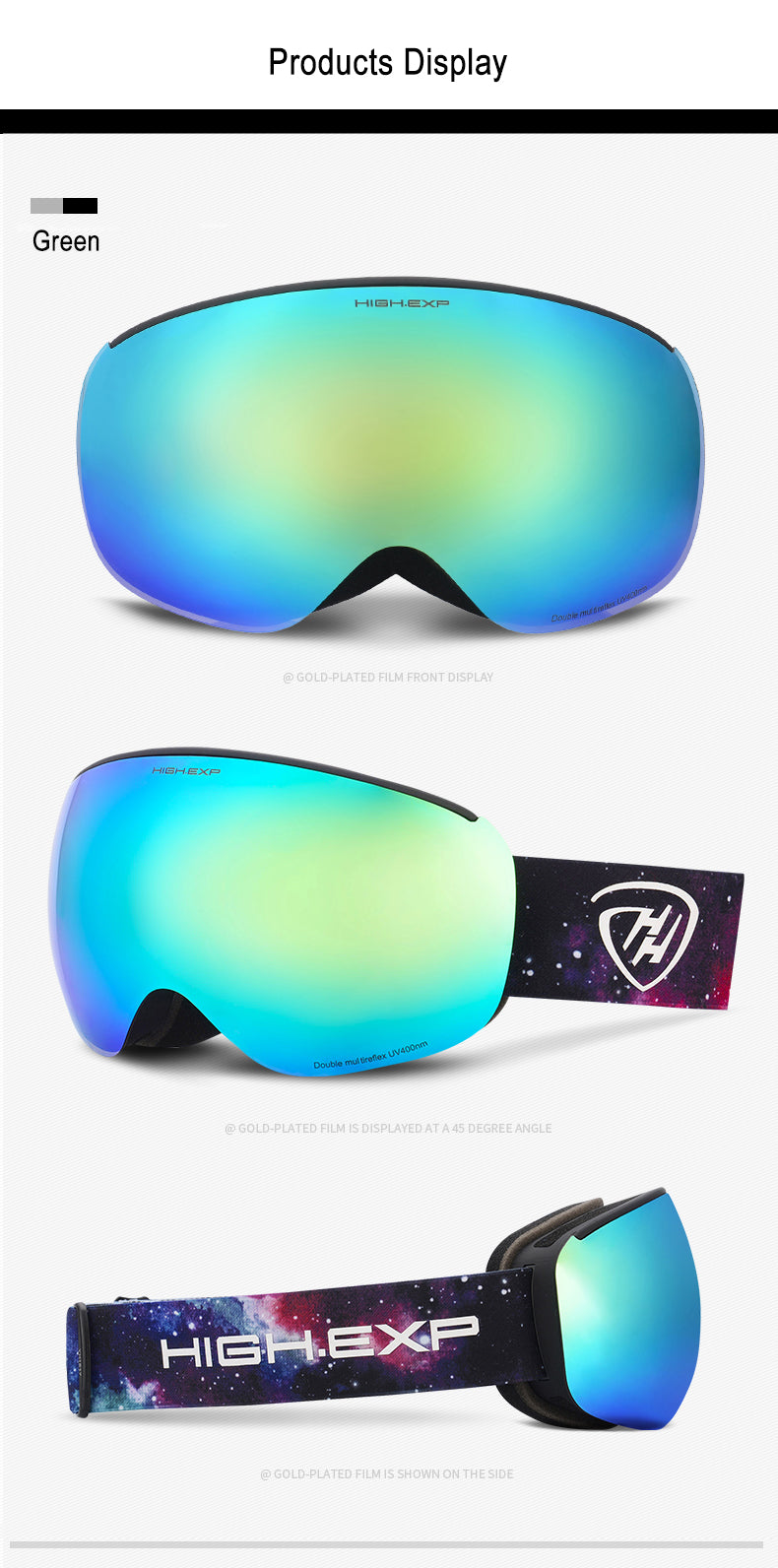 Women's High Experience Dormiveglia Mountain Snow Goggles