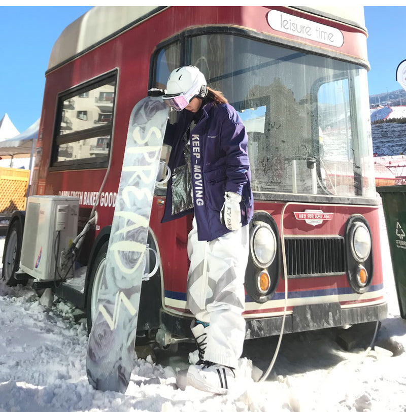 Men's Unisex North White Rosco Reflective Ski Pants Snow Bibs