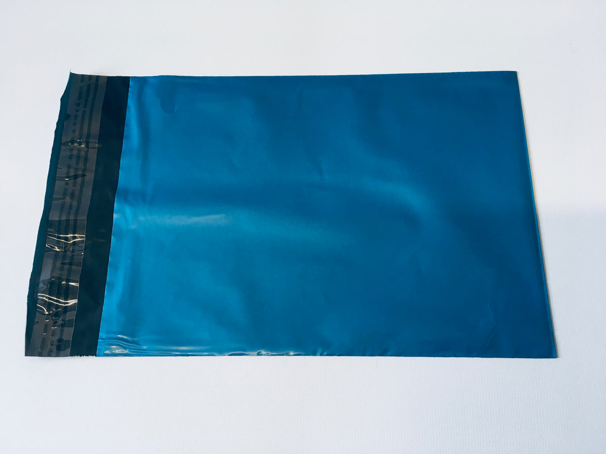 Blue Polythene Mailing Bag 48 x 33cm Medium Strength – Longboxes.co.uk