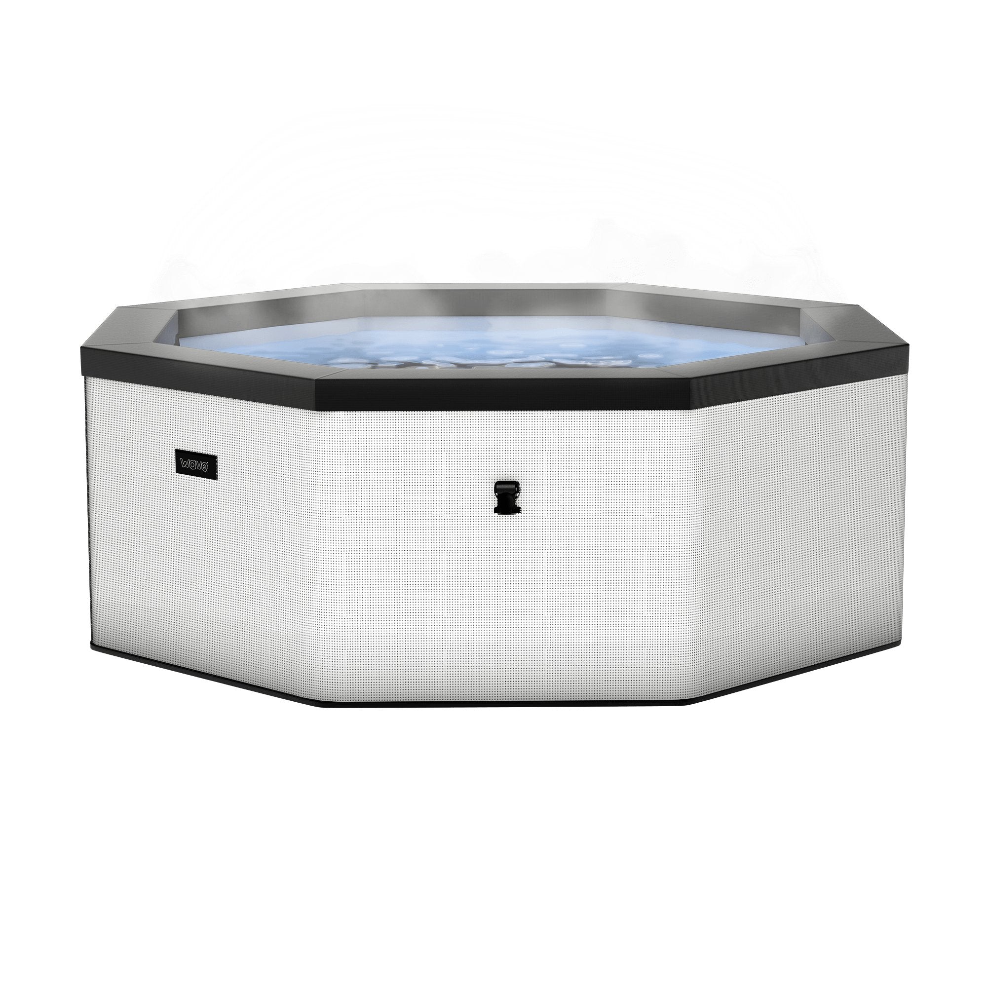 Como | 6-Person Eco Foam Hot Tub | Built-In Integrated Heater | Pebble White - Wave Spas UK product image