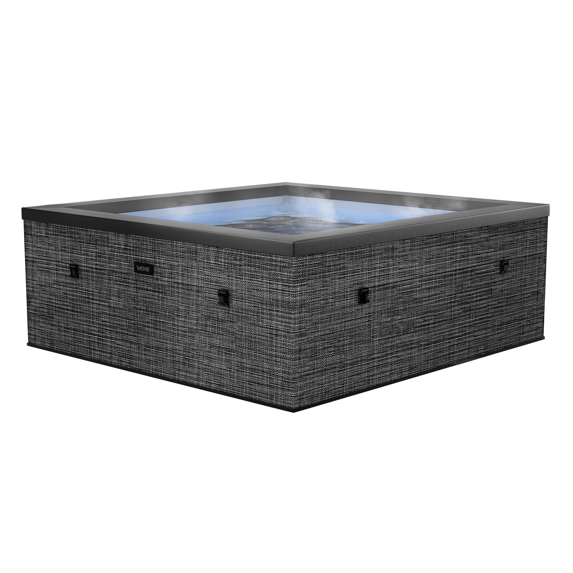 Garda | 4/6-Person Eco Foam Hot Tub | Built-In Integrated Heater | Flint Grey - Wave Spas UK product image