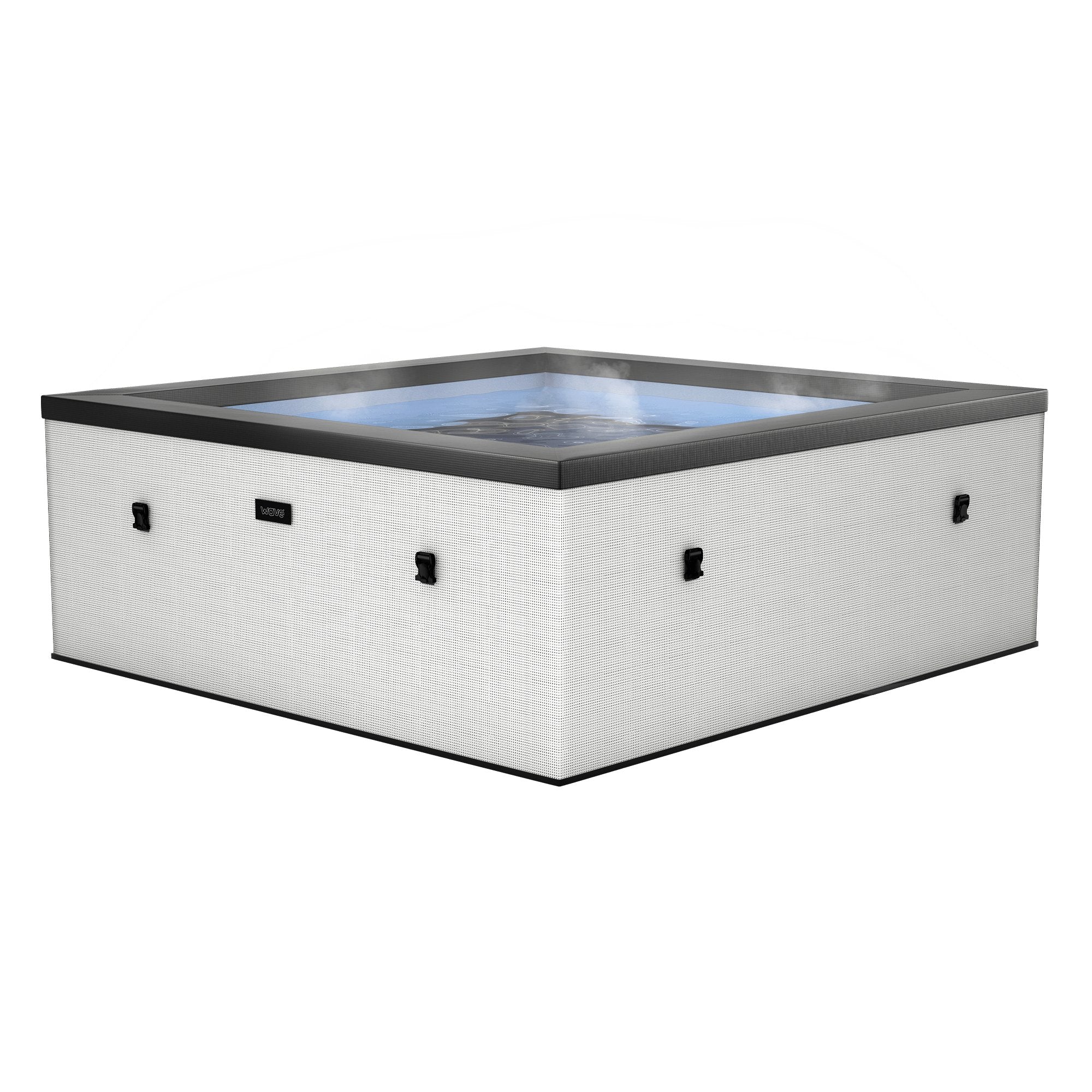 Garda | 4/6-Person Eco Foam Hot Tub | Built-In Integrated Heater | Pebble White - Wave Spas UK product image