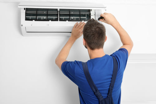 repairing air conditioner