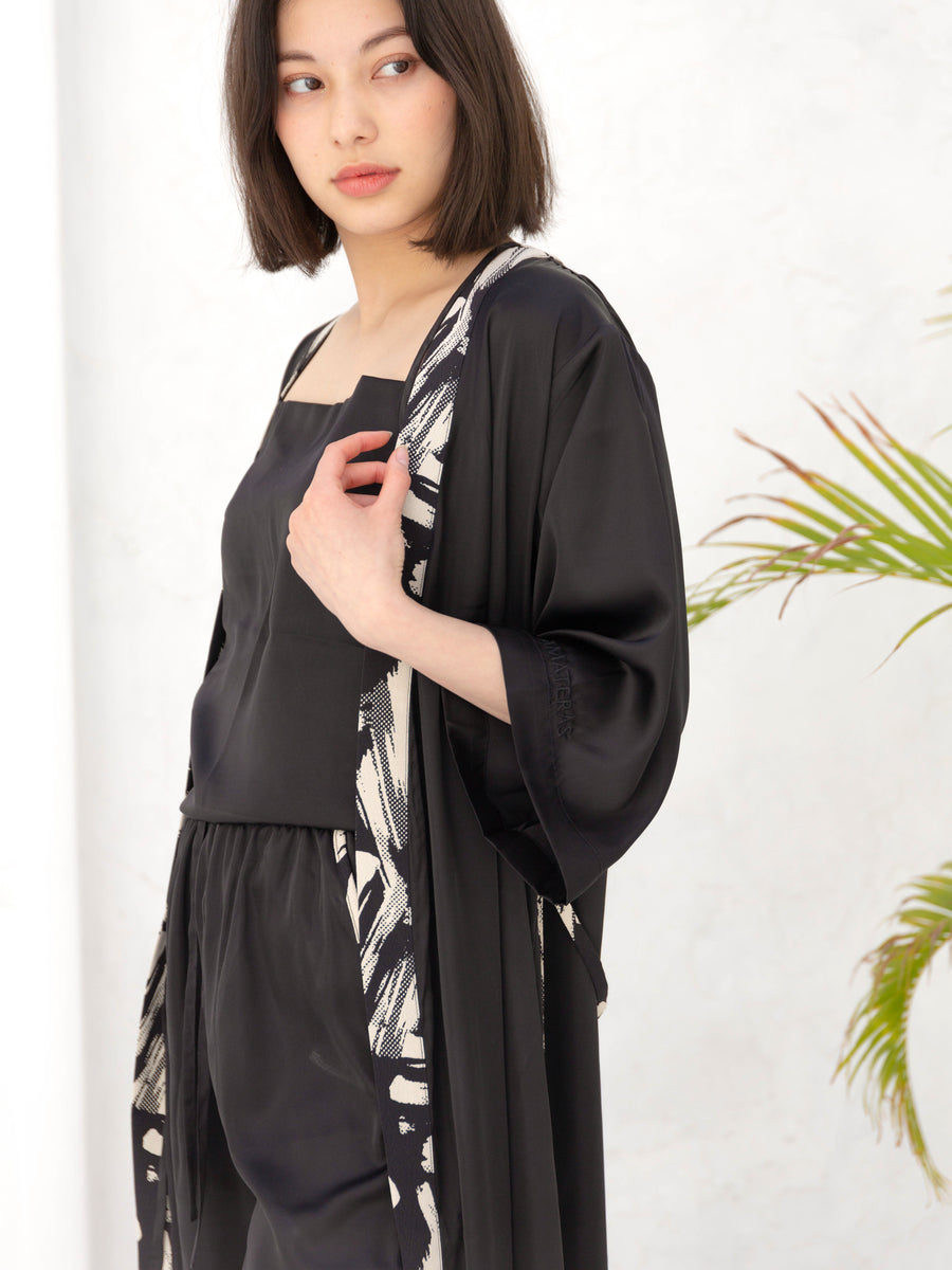 墨衣 KIMONO robe / black