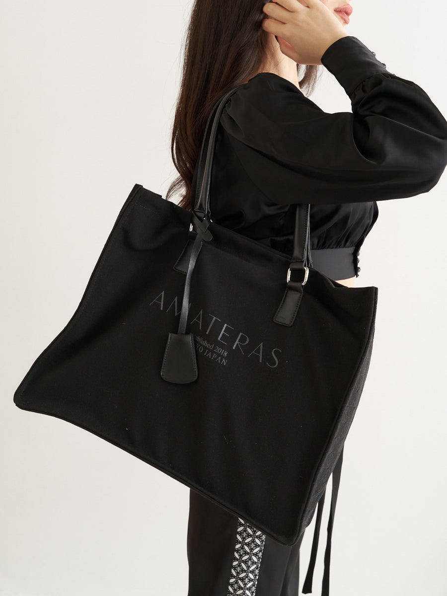 asanoha canvas bag / black – AMATERASJAPAN