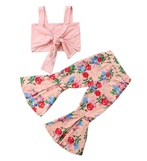 Boho Chic Rose Pant Set