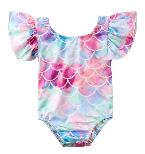 Colorful Mermaid Scale Swimsuit