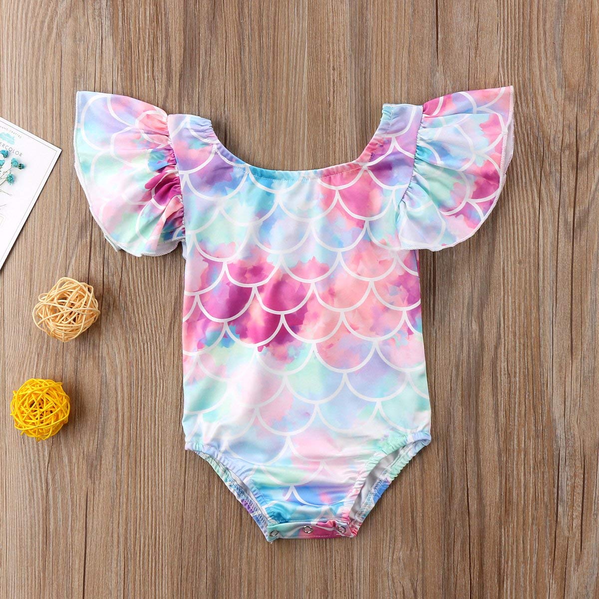 Kid's Colorful Scale One Piece Swimsuit • Mermaid – Tonya's Treasures Inc.