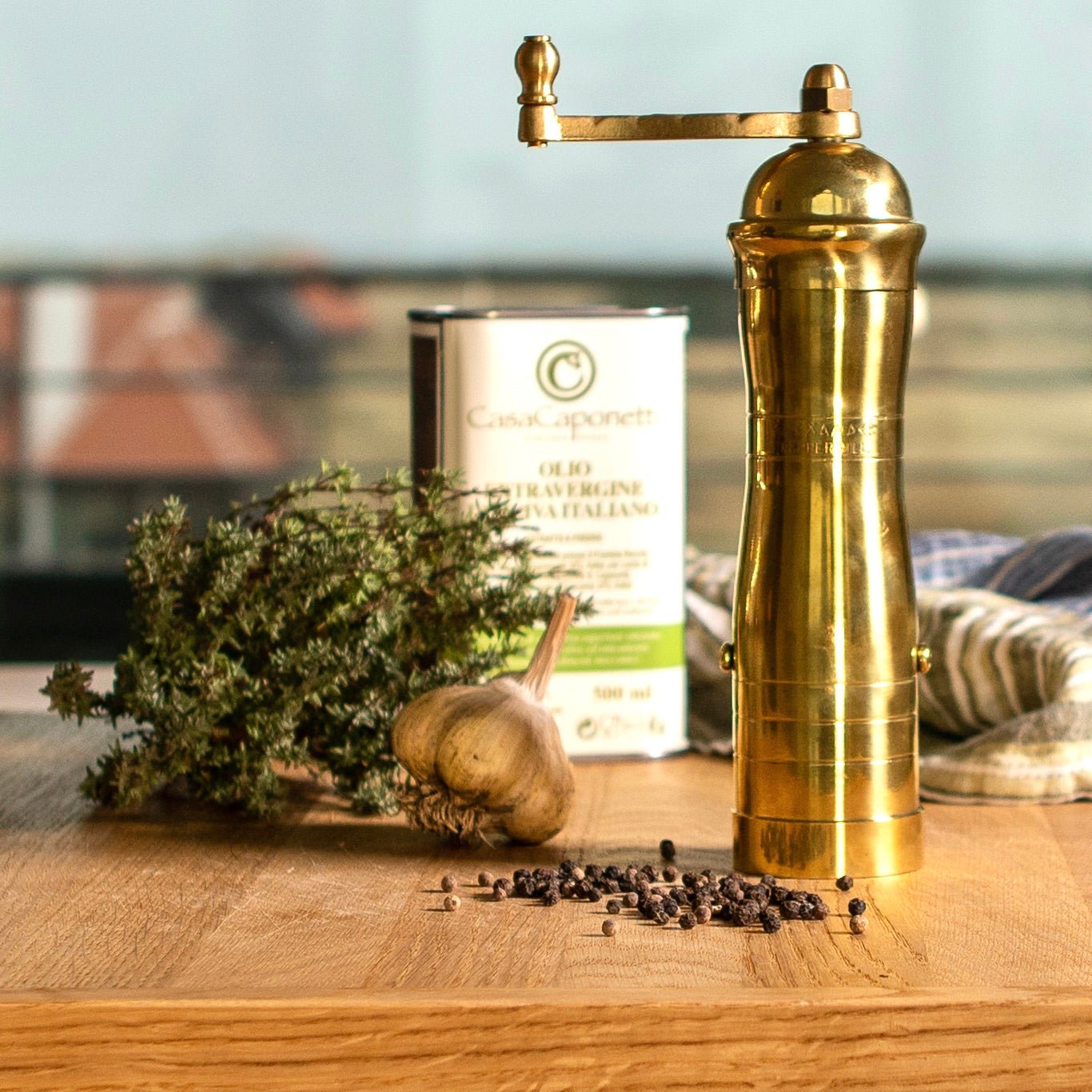 Brass Mill Salt & Pepper Grinder – Tumbleweed & Dandelion LLC