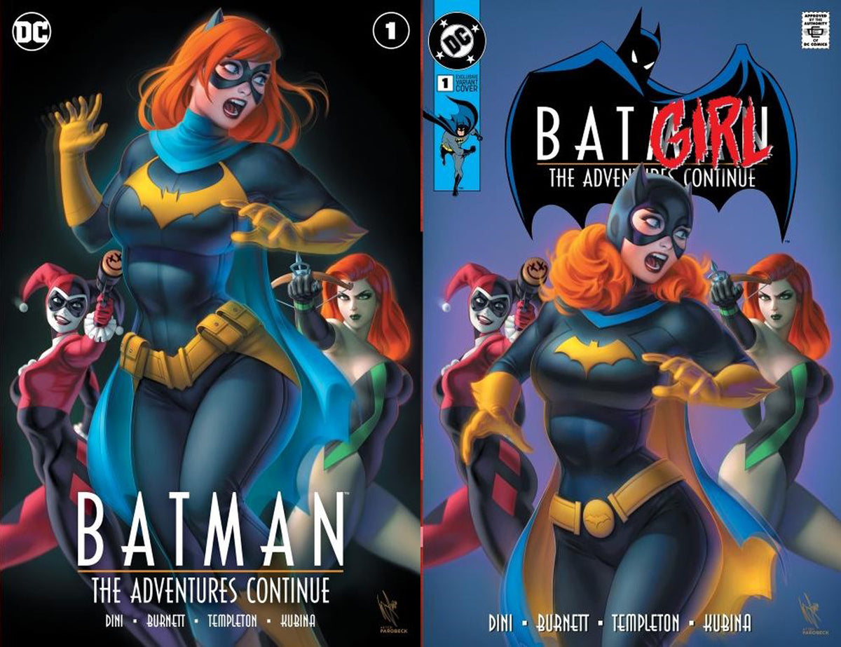 BATMAN THE ADVENTURES CONTINUE #1 WARREN LOUW HARLEY QUINN #12 HOMAGE –  East Side Comics