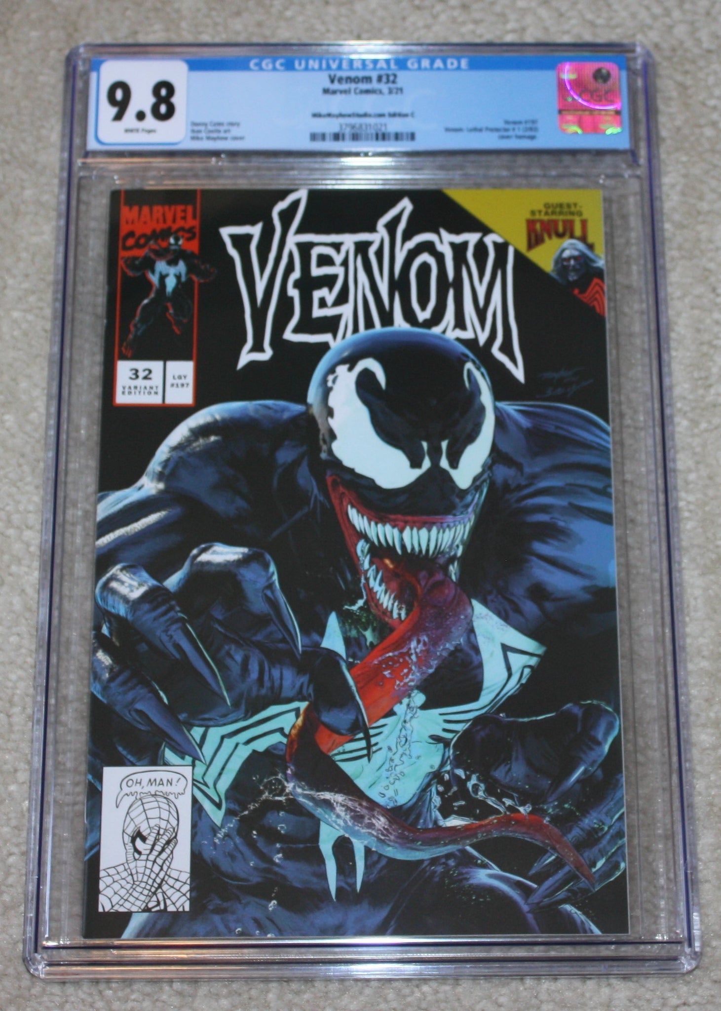 VENOM #32 CGC 9.8 MIKE MAYHEW LETHAL PROTECTOR #1 HOMAGE BLACK