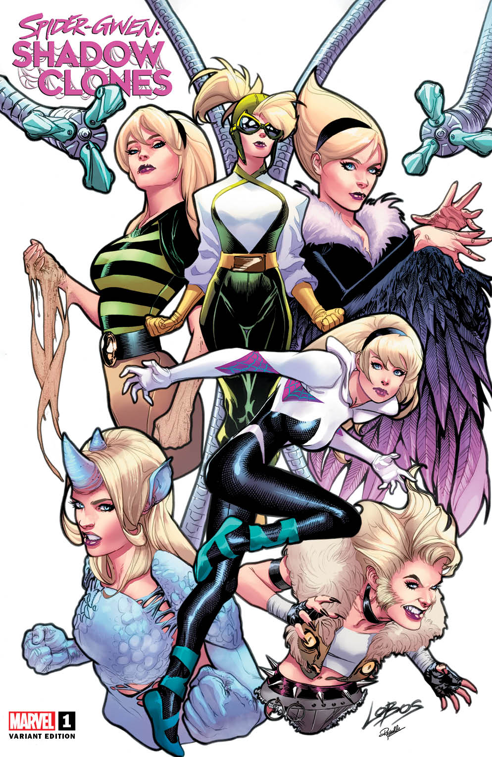SPIDER-GWEN: SHADOW CLONES #1 PABLO VILLALOBOS EXCL LIMITED TO 600 VAR –  East Side Comics