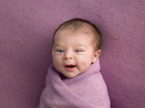 Speckled Knit Posing Fabric - Beanbag Backdrop Fabric - Newborn Photo Props Canada - Tiny Tot Prop Shop
