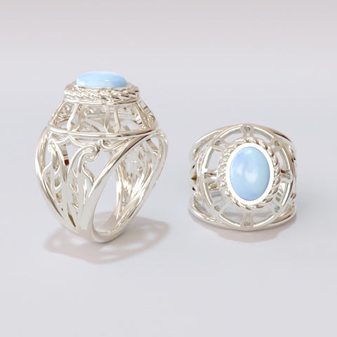 CAD render opal ring