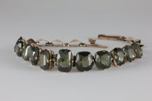 Load image into Gallery viewer, Antique European 7.80ct Green Tourmaline Bracelet 11-Stone