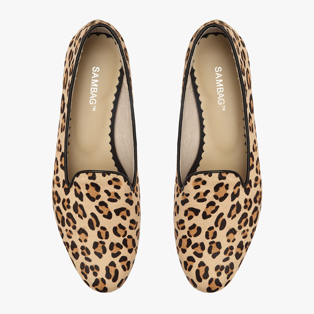 leopard print loafer shoes