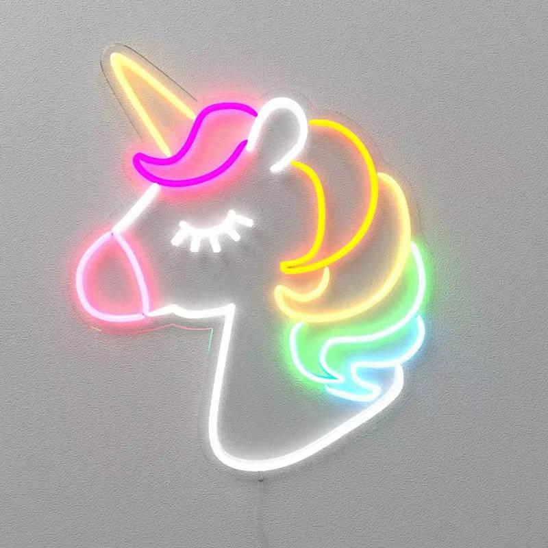 Lightish Unicorn Neon Væglampe