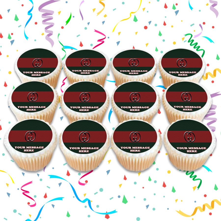 Gucci Edible Cupcake Toppers (12 Images) Cake Image Icing Sugar Sheet -  PartyCreationz