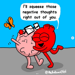 awkward yeti heart and brain image