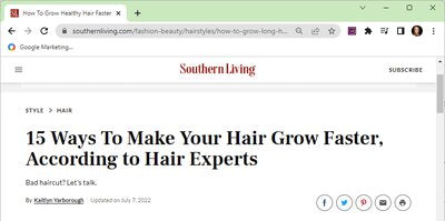 southern living features save me from hair growth products