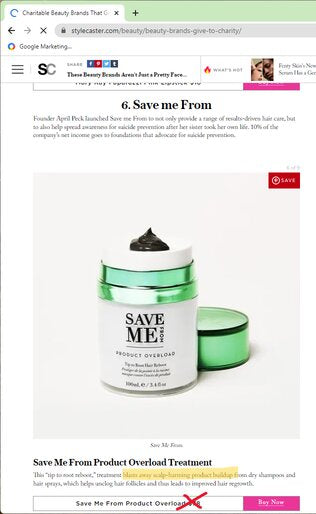 stylecaster recognizes save me from hair repair