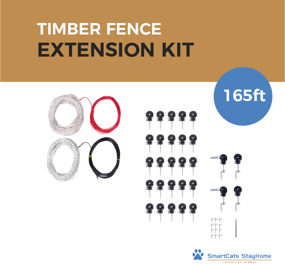 Cat Proof Fence 165 ft Extension Kit - Timber Fences ...