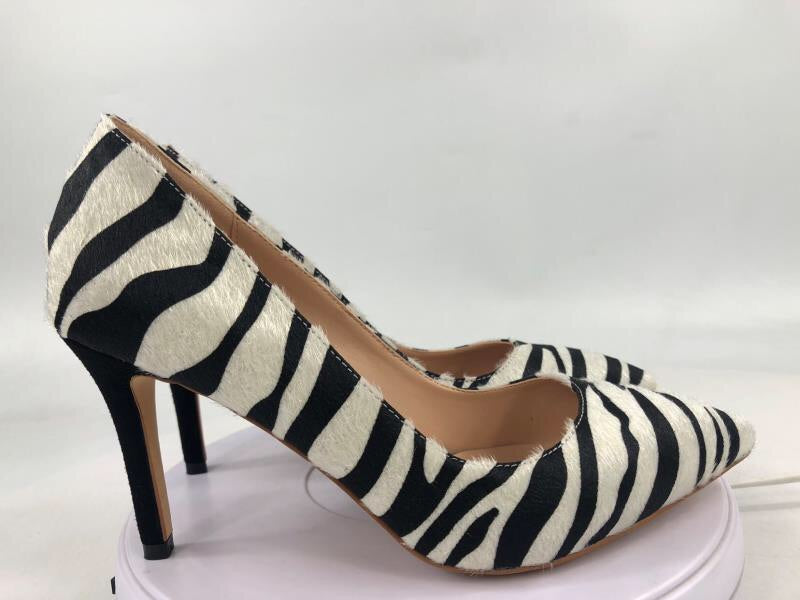 zebra print high heels