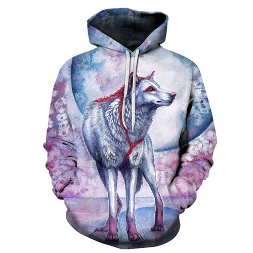 cool wolf hoodies