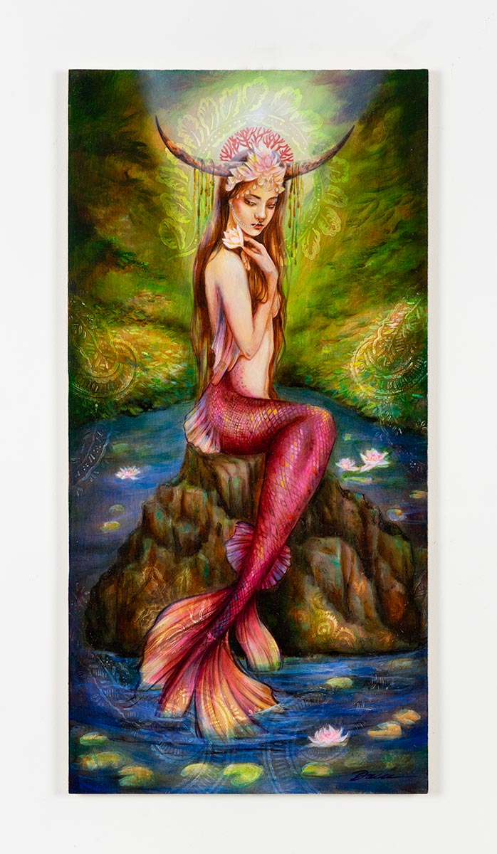 Siren mermaid fantasy night oil painting -  Schweiz