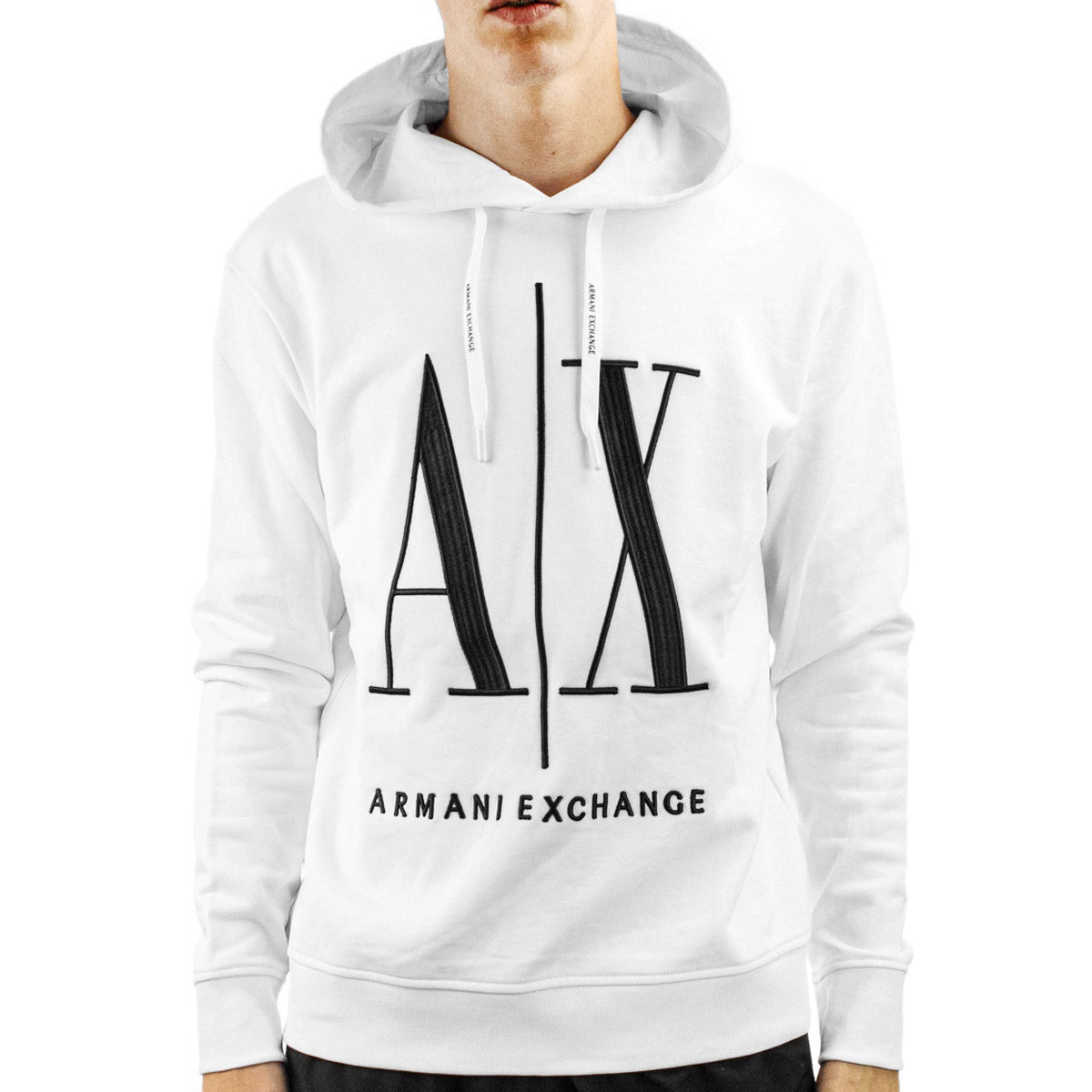 Armani Exchange Sweatshirt 8NZMPC-1100 - weiss-schwarz – Brooklyn Footwear  x Fashion