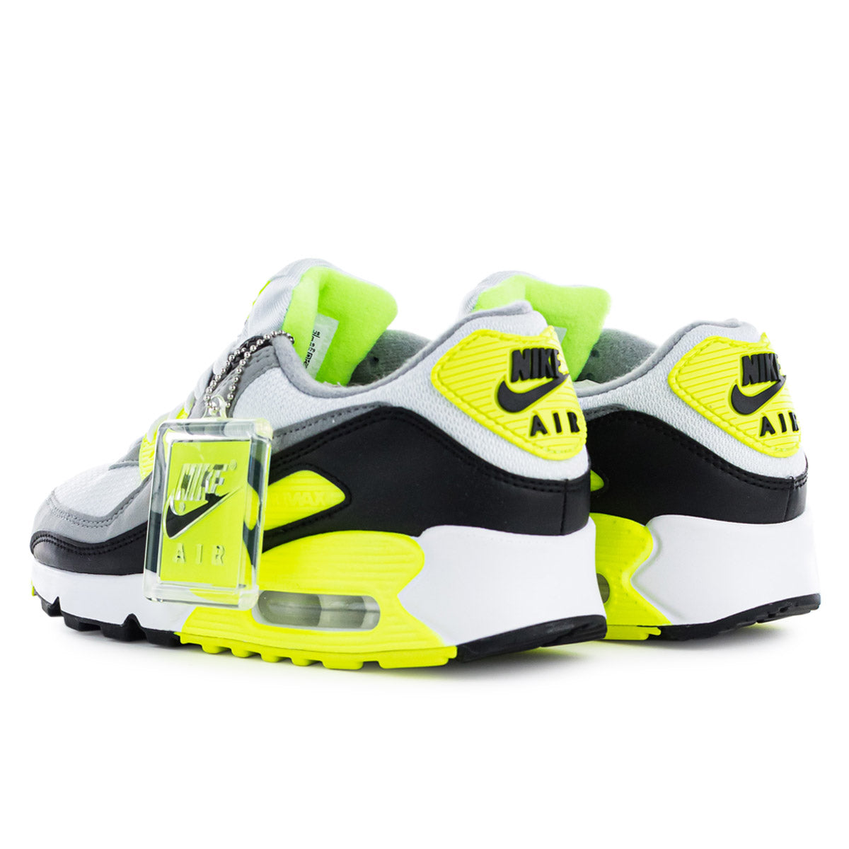 Nike Air Max 90 CD0881-103 - weiss-schwarz-grau-neon gelb – Brooklyn Footwear x