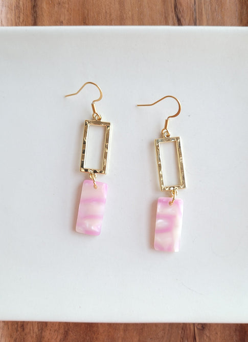 Raya Earrings in Bubblegum Pink