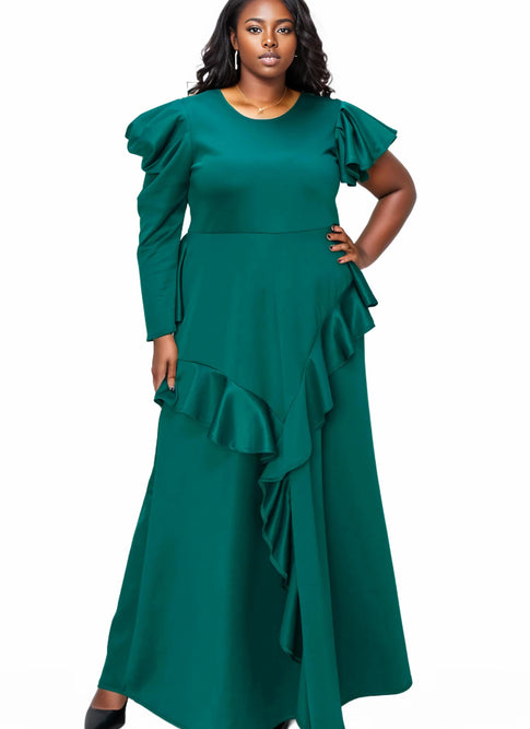 Vivienne Ruffled Maxi Dress