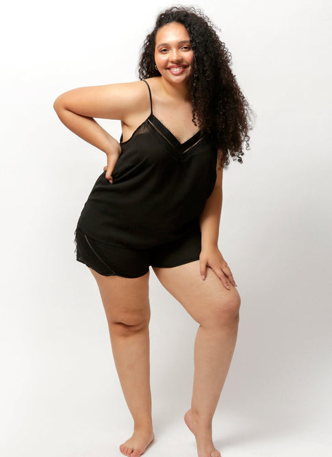 Black Nicolette Shorts